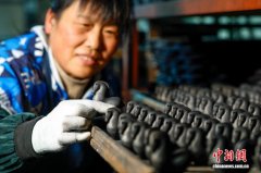 安徽歙县：巧制徽墨迎马年